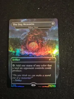 🌟 Shu Jing Meteorite Fellwar Stone RAINBOW 🌈 FOIL MTG Avatar Secret Lair 🌟 - Image 1