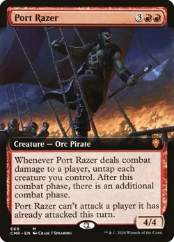 Port Razer - Extended Art Commander Legends NM MTG - Image 1