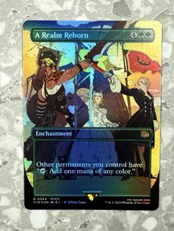A Realm Reborn (Borderless) #344 FOIL MTG Final Fantasy FIN NM X1 - Image 1