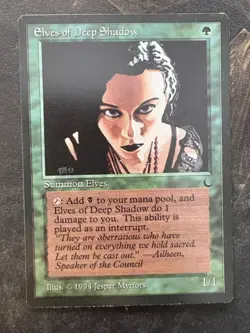 *** THE DARK Elves of Deep Shadow *** NM-Mint Beauty! - DUTY PAID - Magic MtG - Image 1