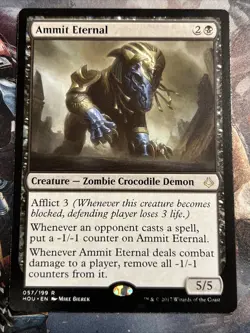 1x Ammit Eternal (57/233) Hour of Devastation LP MTG Magic the Gathering x1 MKE - Image 1