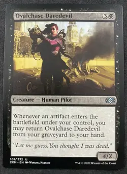 MTG Magic The Gathering Misprint Ovalchase Daredevil Double Masters 2XM DARK - Image 1