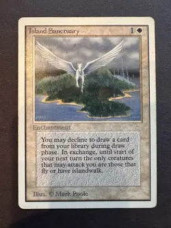 Magic: The Gathering Unlimited - Island Sanctuary Moderately Played - Image 1