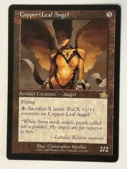 Copper-Leaf Angel Prophecy Non-Foil Regular MTG LP - Image 1