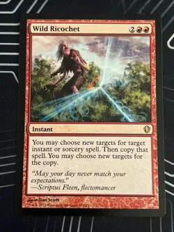 1x Wild Ricochet (132) Commander 2013 LP MTG Magic the Gathering x1 MKE - Image 1