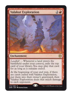 MTG Magic the Gathering Valakut Exploration (175/457) Zendikar Rising NM English - Image 1