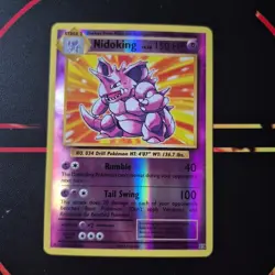 Pokemon Nidoking TCG Evolutions 45/108 Reverse Holo Holo Rare - Image 1