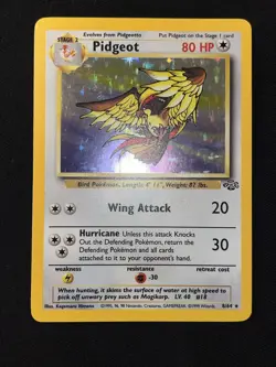 Pokemon TCG Pidgeot Jungle 8/64 Holo Unlimited Holo Rare LP - Image 2
