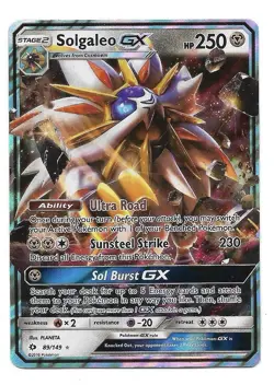 Solgaleo GX 89/149 Sm Base Set Ultra Rare Holo Pokemon TCG - NM - Image 1