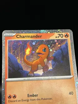 Charmander 047 - Pokemon Scarlet & Violet Black Star Promo Card - NM (Swirl) - Image 2