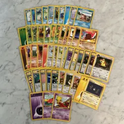 Pokemon Card Lot 1999 WOTC 50 Different Cards All 1st Edition Or Uncommon NM - Image 1