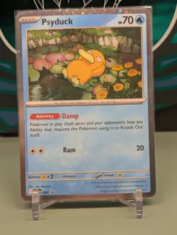 Psyduck (007) Pokemon ME01: Mega Evolution Promo Card Cosmos Holo - Image 1