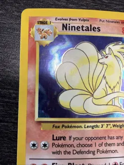 Pokemon TCG Ninetales Holo Base Set 12/102 Holo Unlimited Rare MP - Image 4