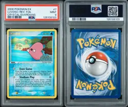 2006 POKEMON EX CRYSTAL GUARDIANS #7 LUVDISC-REVERSE FOIL PSA 9 - Image 3