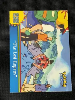 OR1 The Lost Lapras Pokemon Topps Series 3 Orange Islands Card Blue Label LP - Image 1