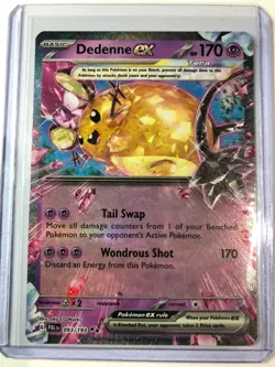 Pokemon TCG Dedenne ex Scarlet & Violet - Paldea Evolved 093/193 Holo Double... - Image 1
