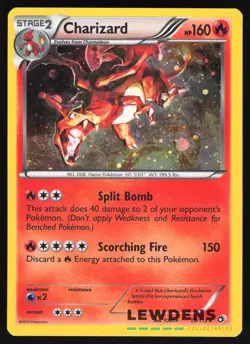 Charizard - 19/113 - SWIRL Cosmos Holo Rare - Legendary Treasures - Pokemon Card - Image 1