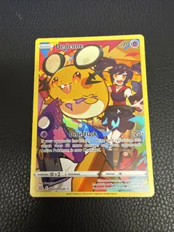 Pokemon TCG Dedenne Sword & Shield: Brilliant Stars TG07/TG30 Holo Secret Rare - Image 1