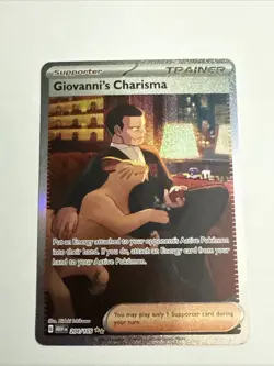 Giovanni's Charisma 204/165 SV: Scarlet & Violet 151 Pokemon Card - Image 1