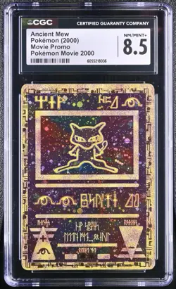 Ancient Mew - Holo Holographic Pokemon 2000 WOTC Movie Promo - CGC 8.5 NM/MINT+ - Image 1