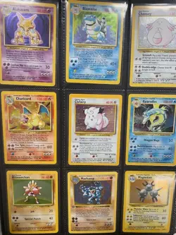Pokemon 100% Complete Master Base Set 102/102 WOTC Vintage 1999 Charizard Holo - Image 1