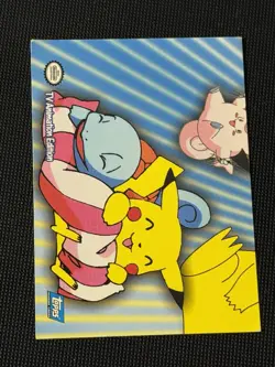Pokemon Topps Series 3 Puzzle Card P05 of 6 (Squirtle & Pikachu) - Image 1