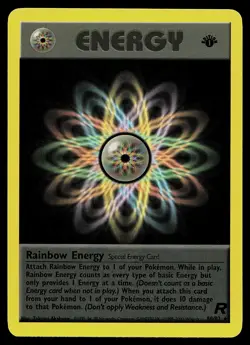 Pokemon Card - Rainbow Energy Team Rocket 80/82 Rare 1st Edition - Image 1