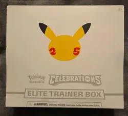 2021 Pokemon 25th Anniversary Celebrations Elite Trainer Box. Case Included. - Image 1