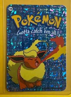 FLAREON Pokemon Pocket Monsters Japanese Vending Prism Sticker LP Holo Foil - Image 1
