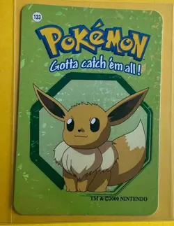 EEVEE Pokemon Pocket Monsters Japanese Vending Prism Sticker LP Holo Foil - Image 1