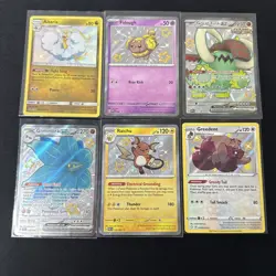Shiny Pokemon Lot of 6 Cards NM English two Full Art, Fidough, Raichu, Altaria - Image 1