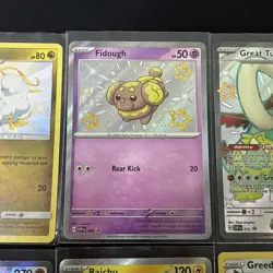 Shiny Pokemon Lot of 6 Cards NM English two Full Art, Fidough, Raichu, Altaria - Image 3