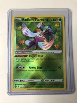 Pokemon TCG Radiant Tsareena Silver Tempest 016/195 Holo Radiant Rare - Image 1