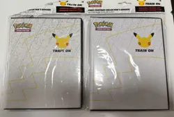 Lot of (2) Pokemon TCG 25th Anniversary First Partner Binder Jumbo Pikachu - Image 1