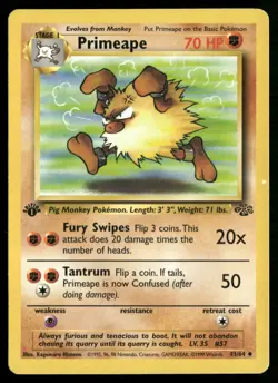 Primeape Jungle 43/64 Pokemon TCG - Image 1
