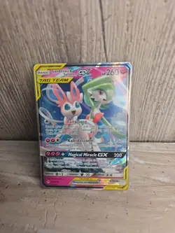 ULTRA RARE Gardevoir & Sylveon GX Tag Team 130/214 SM Unbroken Bonds Pokemon- NM - Image 1