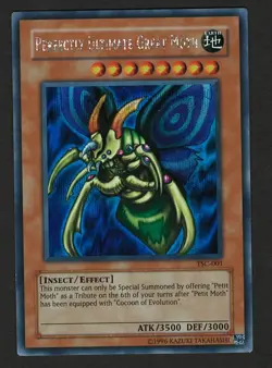 Perfectly Ultimate Great Moth TSC-001 Promo Prismatic Secret Rare LP Sacred Card - Image 3