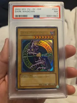 PSA 7 Mint 2002 Dark Magician SDY-006 1st Edition Ultra Holo Yu-Gi-Oh English - Image 1
