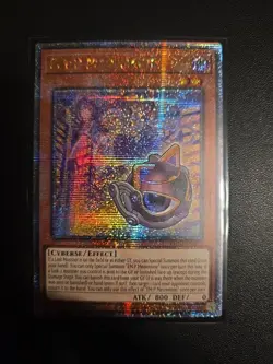 Yugioh! LP EM:P Meowmine - PHNI-EN032 - Quarter Century Secret Rare - 1st Ed - Image 1