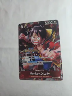 Monkey D Luffy ST01-012 SR Treasure Cruise WINNER V5 One Piece NM Promo English - Image 1