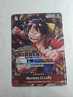 Monkey D Luffy ST01-012 SR Treasure Cruise WINNER V5 One Piece NM Promo English - Image 4