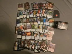 MTG Commander Masters Deck Sliver Swarm 100-Card Deck Precon Deck and Accesories - Image 1