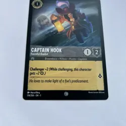 Disney Lorcana Captain Hook - Forceful Duelist Demo Card - Rare - Image 2