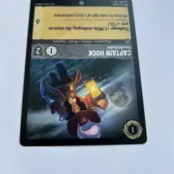 Disney Lorcana Captain Hook - Forceful Duelist Demo Card - Rare - Image 3