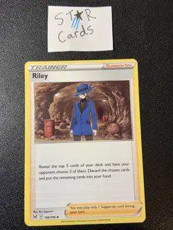 Riley 166/196 Uncommon Lost Origin Pokemon Card NM - Image 1