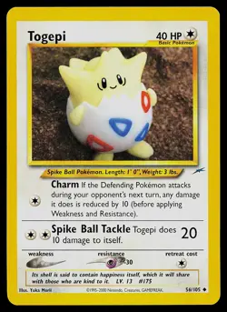 Pokemon Card - Togepi Neo Destiny 56/105 Uncommon - Image 1