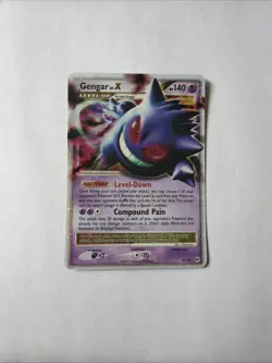 Pokemon TCG Gengar LV.X Platinum Arceus Holo Card 97/99 2009 - Image 1