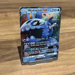 Pokemon TCG Wishiwashi GX 38/145 Guardians Rising Ultra Rare Trading Card - Image 1