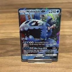 Pokemon TCG Wishiwashi GX 38/145 Guardians Rising Ultra Rare Trading Card - Image 2