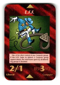 E.F.F. Card Unlimited INWO Illuminati New World Order Game LP - Image 1